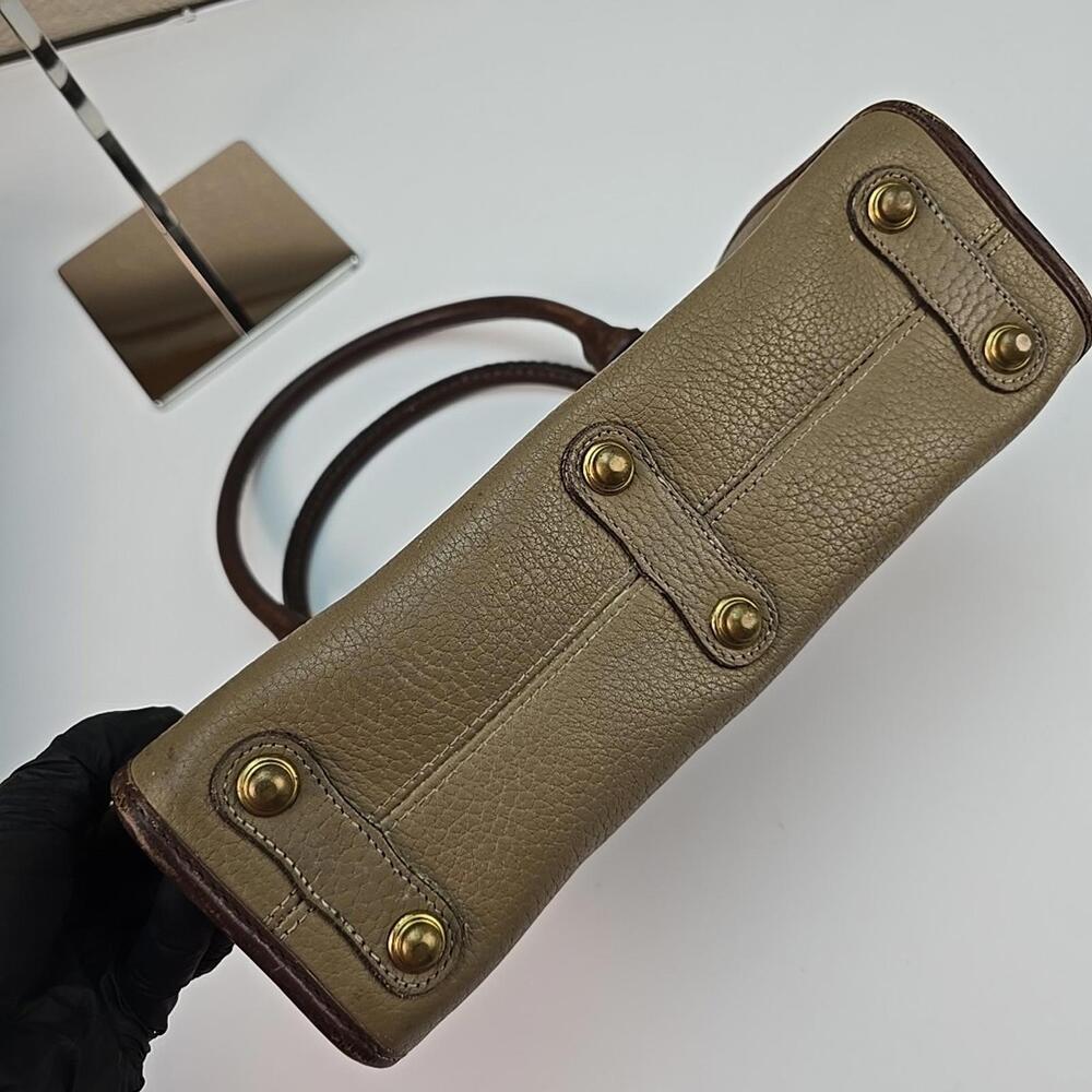 Vintage 80s Dooney & Bourke All Weather Leather Boston Satchel Bag Made in US - Picture 6 of 9